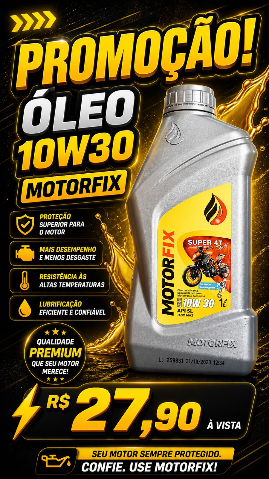 Lubrificante Motorfix